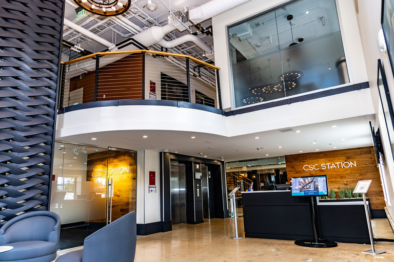 The CSC Station lobby and front desk